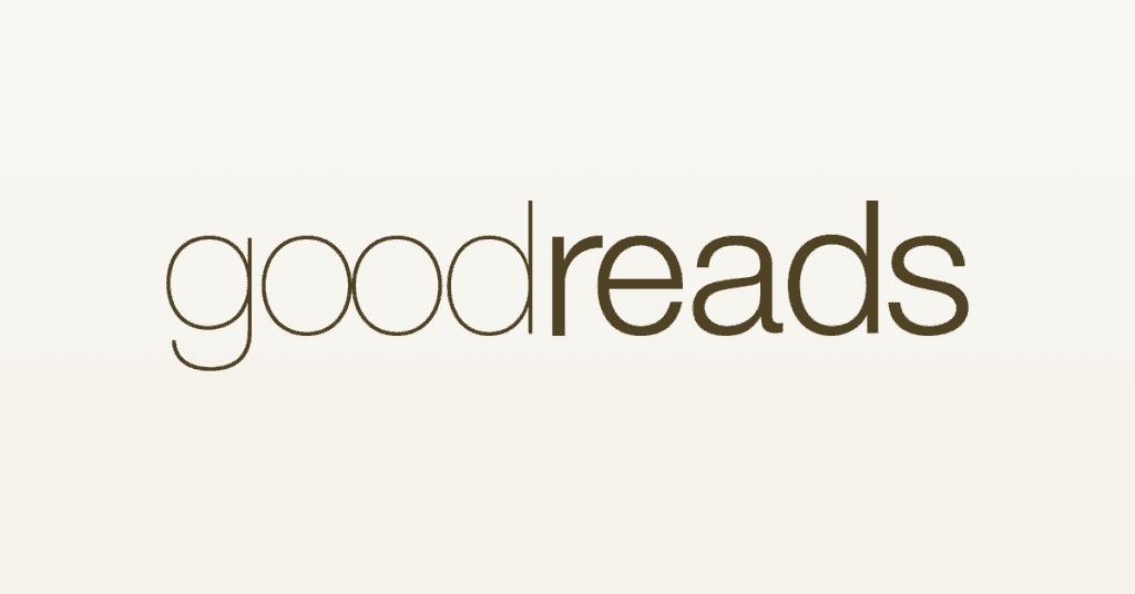 The goodreads logo on a white background.