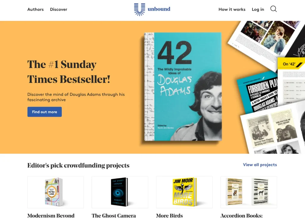 A screenshot of the homepage of Unbound